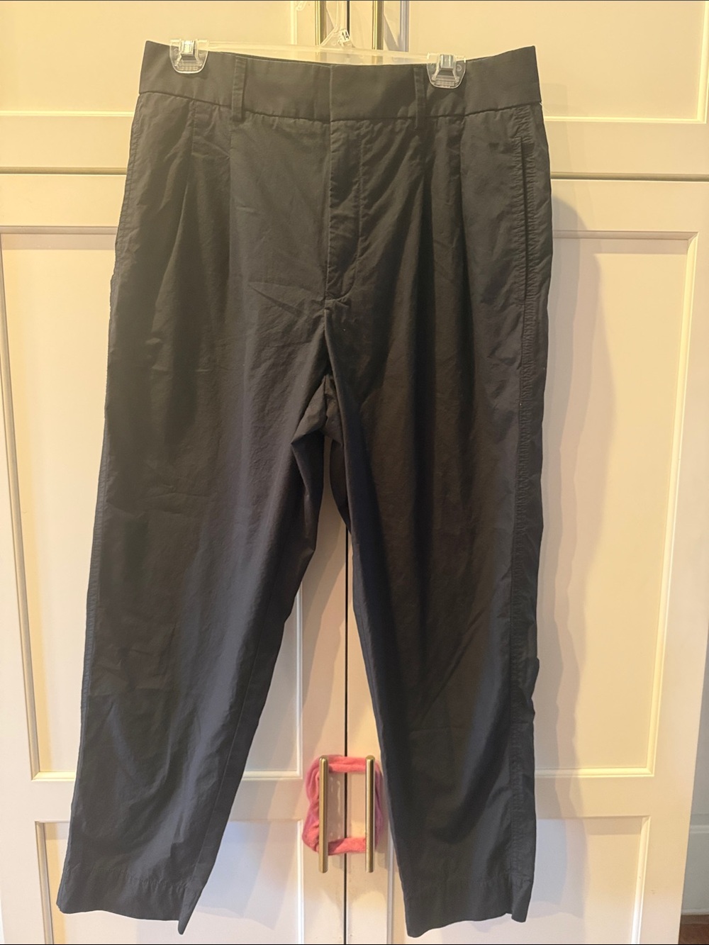 Everlane Classic Black Dress Pants wide leg 100% cotton size 10